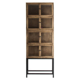 Kombinálható vitrines szekrénymodul egymásra építve – rendszerbemutatás