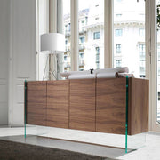 Angel Cerdá diófa furnéros komód modern enteriőrben