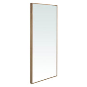 Nagyméretű, kortárs stílusú, diófa furnérral borított, dizájn falitükör.