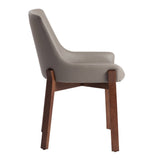 Angel Cerdá design étkezőszék oldalnézet krémszínű műbőrrel