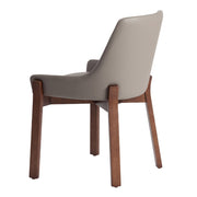 Angel Cerdá kőrisfa szerkezetű étkezőszék hátulnézet