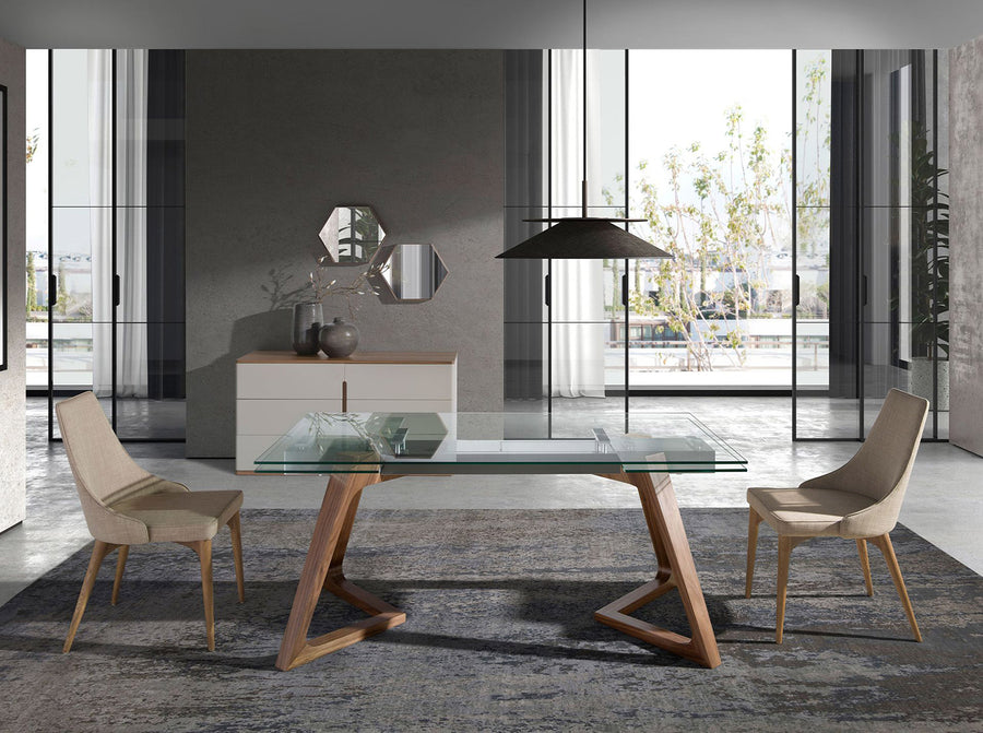 Angel Cerdá bézs design szék minimalista étkező térben
