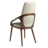 Angel Cerdá karosszék hátulnézet diószínű fa szerkezettel