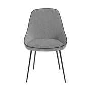 Világosszürke szövet étkezőszék 78 cm