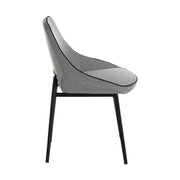 Világosszürke szövet étkezőszék 78 cm