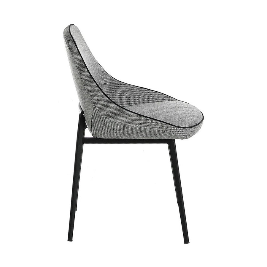 Világosszürke szövet étkezőszék 78 cm