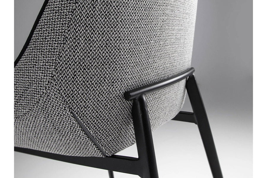 Világosszürke szövet étkezőszék 78 cm