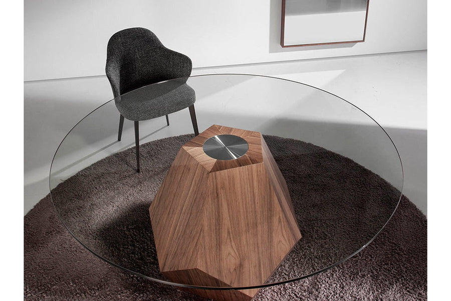 Kortárs stílusú, szürke szövettel és műbőrrel kárpitozott, acél szerkezetű, dizájn étkezőszék.