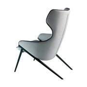 Kortárs szövet fotel világosszürke 102 cm