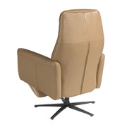 Angel Cerdá bőr relax fotel hátulnézet fekete acél talppal