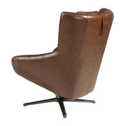 Angel Cerdá prémium bőr pihenőfotel hátulnézet