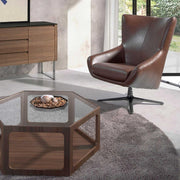 Angel Cerdá bőr design fotel kortárs környezetben