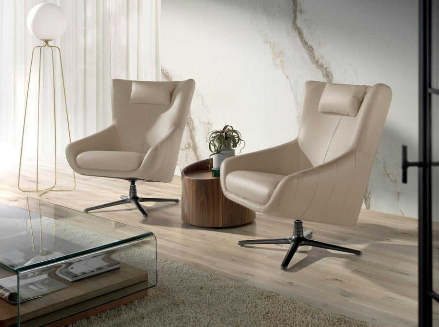 Angel Cerdá bőr design fotel páros elrendezésben