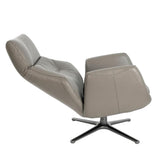 Angel Cerdá dönthető háttámlás bőrfotel döntött állapotban