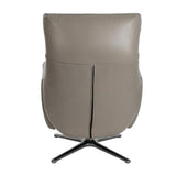 Angel Cerdá szürke design fotel hátulnézet csillaglábazattal