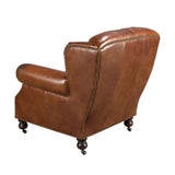 Chesterfield fotel hátulnézet szegecselt díszítéssel