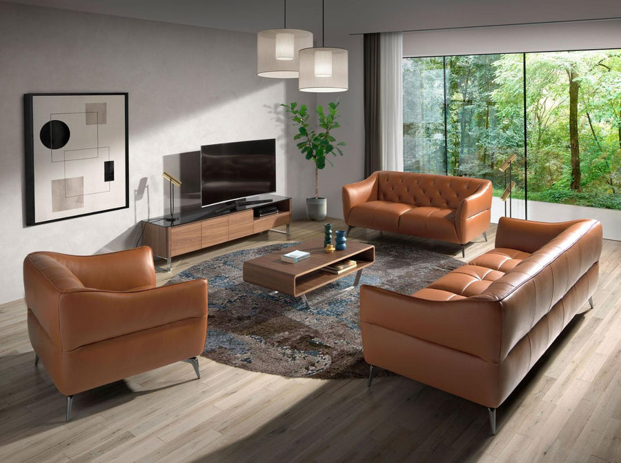 Angel Cerdá agyagbarna design kanapé modern, elegáns nappali térben