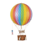 Vintage stílusú, függeszthető, szivárványszínű dekorációs hőlégballon