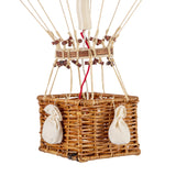 Vintage stílusú, függeszthető, szivárványszínű dekorációs hőlégballon