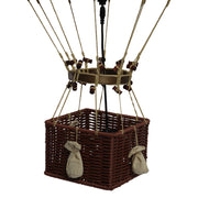 JULES VERNE kék vintage óriás LED-es hőlégballon Ø 42 cm