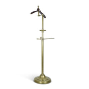 Vintage stílusú, sárgarézből készült, aranyszínű szobainas beépített órával.