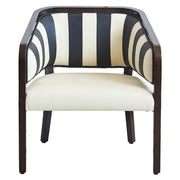 MID-CENTURY MODERN kaucsukfa bőr klubfotel 70 cm