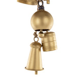 Arany fém harangszett közeli részlet – jutazsinóros akasztó