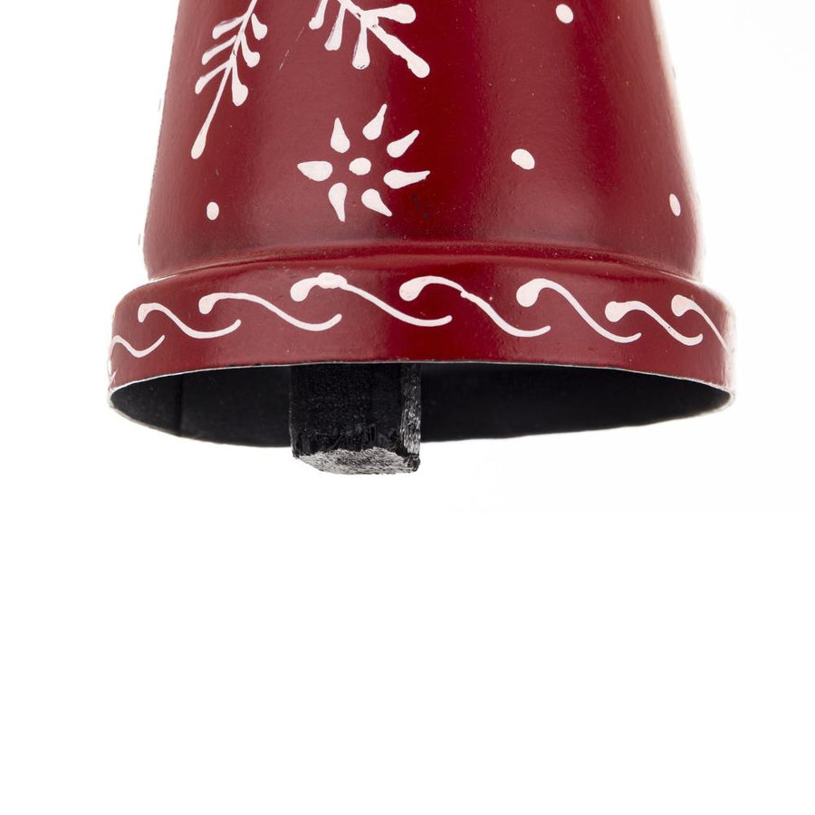 Karácsonyi harang alsó részlete – fa ütőelem és festett peremmotívum