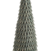 Fém dekor fenyőfa csillag levelekkel textúrázott felület.