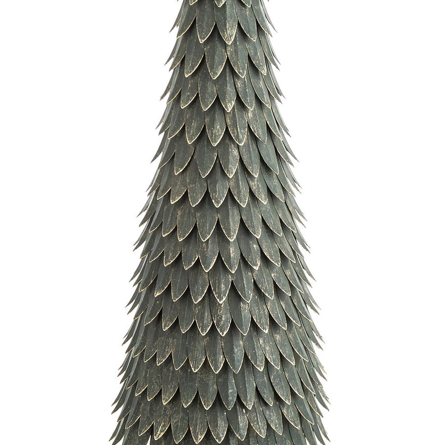 Fém dekor fenyőfa csillag levelekkel textúrázott felület.