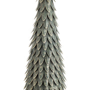 Fém dekor fenyőfa csillag levelekkel textúrázott felület.