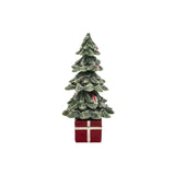 Heritage dekor fenyő hátulnézet – havas hatású részletek