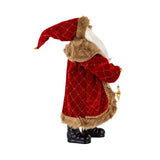 Heritage Mikulás figura oldalnézet – bordó ruházattal és hosszú piros sapkával