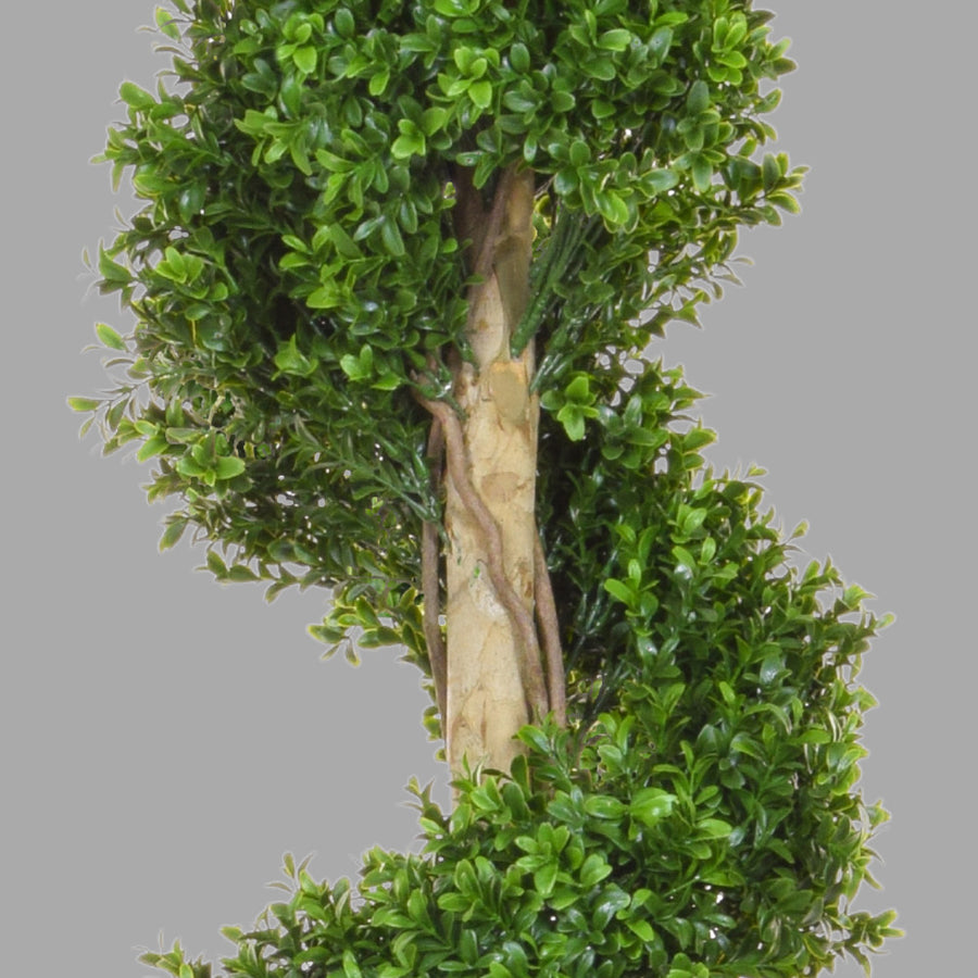 Élethű megjelenésű, UV-álló kialakítású, zöld színű buxus bokor műnövény