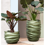 BAQ kompozit kaspó erdőzöld árnyalatban nagy méretben