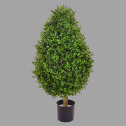 Élethű, UV-álló kialakítású, 60 cm magas, zöld színű buxus bokor műnövény