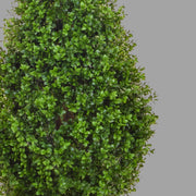 Élethű, UV-álló kialakítású, 90 cm magas, zöld színű buxus bokor műnövény