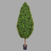 Élethű, UV-álló kialakítású, zöld színű buxus bokor műnövény