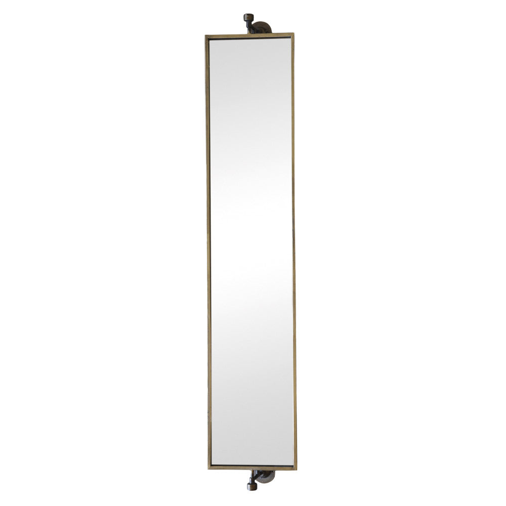 antikolt rézszínű forgatható falitükör 144 cm
