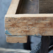 rusztikus mangófa asztallap részlet közelről