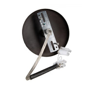 Shabby chic stílusú,kristályokkal díszített, antikolt krém- és aranyszínű, hatkarú fém csillár.