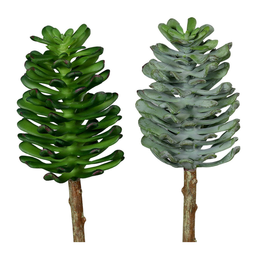 Élethű  betűzős varjúháj műnövény, kétféle változatban.