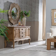 AMAIA natúr újrahasznosított fenyő tálalókomód 155 cm