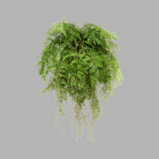 Élethű megjelenésű, 55 cm hosszú, függeszthető kialakítású, páfrány műnövény dekoráció