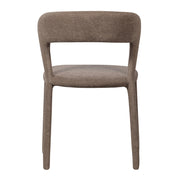 Kortárs stílusú, 76 cm magas, taupe színű buklé kárpitozású étkezőszék