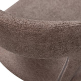 Kortárs stílusú, 76 cm magas, taupe színű buklé kárpitozású étkezőszék