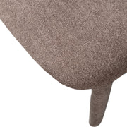 Kortárs stílusú, 76 cm magas, taupe színű buklé kárpitozású étkezőszék