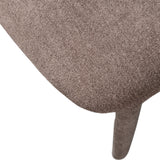 Kortárs stílusú, 76 cm magas, taupe színű buklé kárpitozású étkezőszék