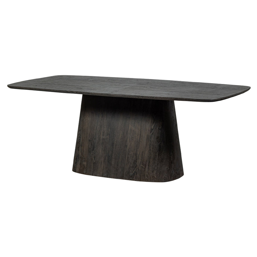 Kortárs stílusú, nagyméretű, sötétbarna színű, étkezőasztal