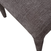 Kortárs stílusú, sötétszürke színű szövettel kárpitozott, 78 cm magas étkezőszék